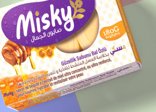 misky savon miel 3 x 60 gr