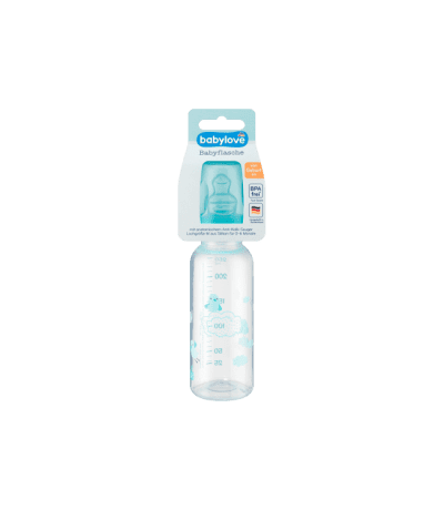 babylove biberon avec tetine en silicone 0-6 m
