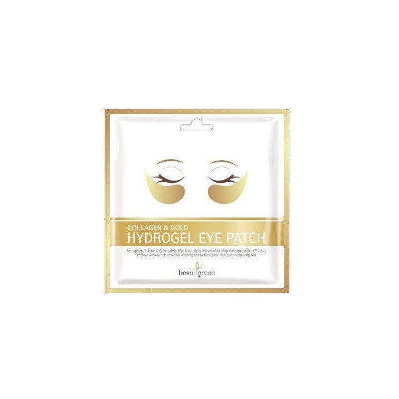 beauugreen patch yeux hydrogel collagene et poudre d´or