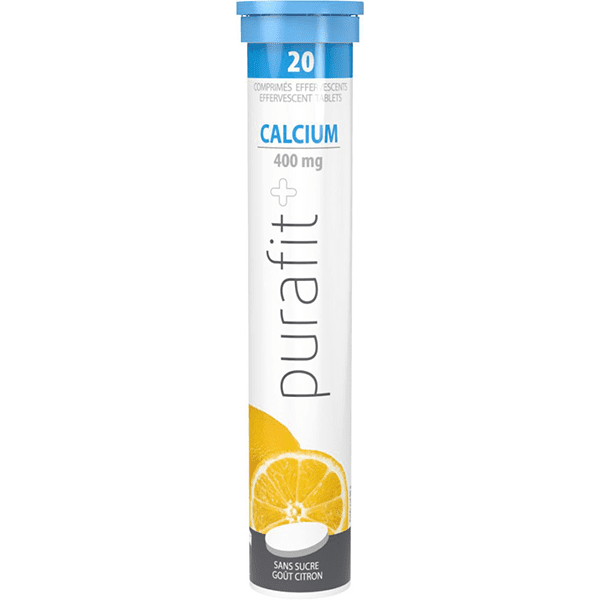 purafit calcium efferv 400 mg 20 comprimes