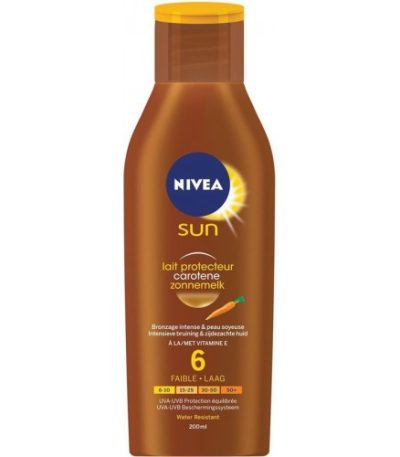nivea sun lotion carotene bronzage dore intense 200 ml uva uvb