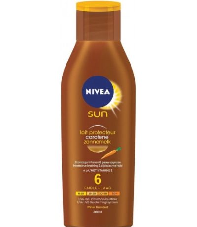 nivea sun lotion carotene bronzage dore intense 200 ml uva uvb