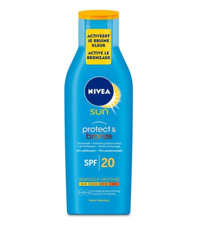nivea sun latte solaire protect&bronze spf20 200ml
