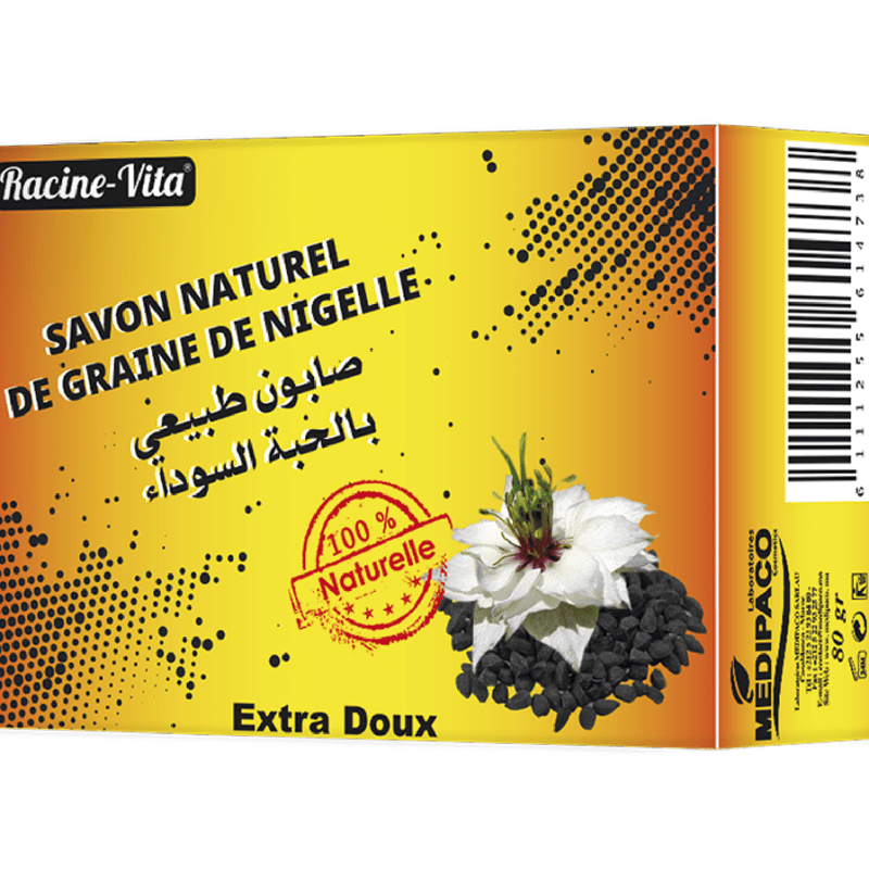 racine vita savon naturel a l huile de graines de nigelles 80gr