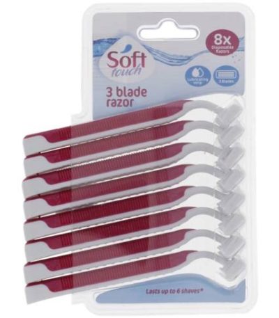 soft touch rasoirs jetable x8