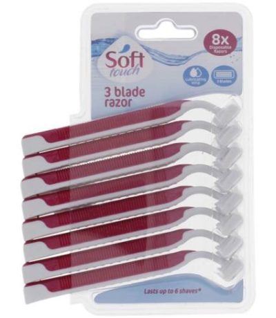 soft touch rasoirs jetable x8