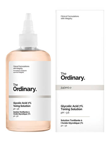 the ordinary glycolic acid 7% exfoliating toning solution 240ml