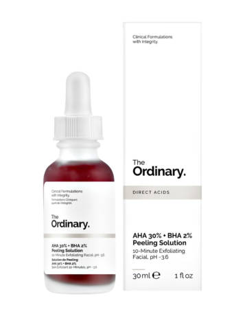 the ordinary aha 30% +bha 2% peeling