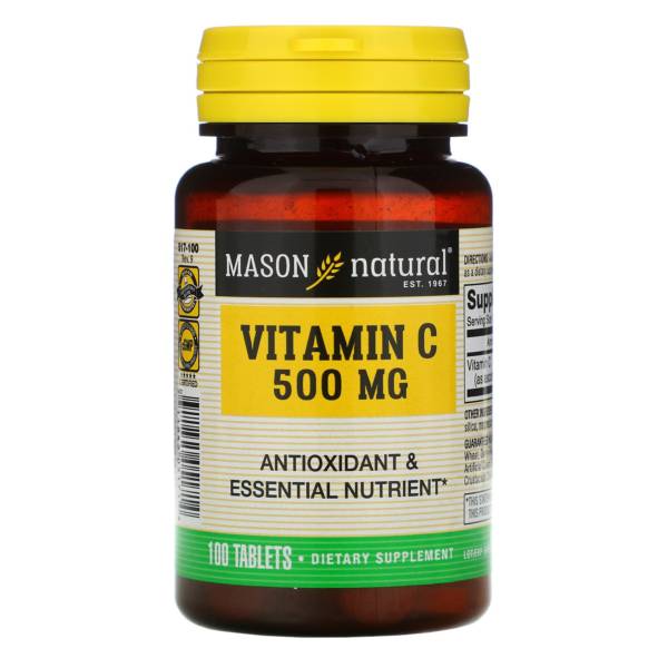 mason natural, vitamine c, 500 mg, 100 comp MASON NATURAL – VITAMINE C – 500 MG – 100 COMP
