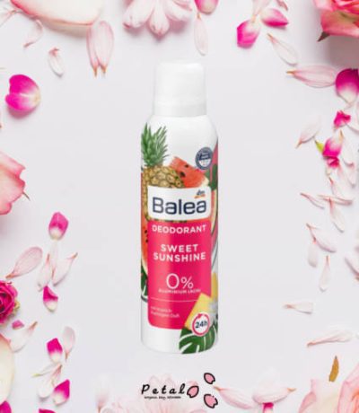 balea deo spray sweet sunshine, au parfum de fruits tropicaux, 200 ml