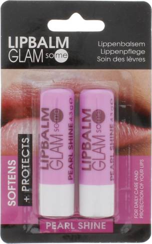 so me pearl shine lip balm x2