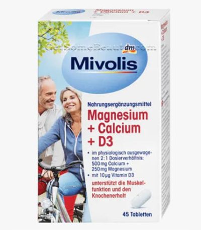 mivolis magnesium + calcium + d3, comprimes 45 tabs