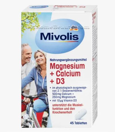 mivolis magnesium + calcium + d3, comprimes 45 tabs