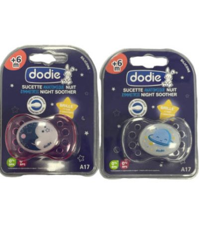 dodie sucette +6m nuit lune/ saturne sans anneau