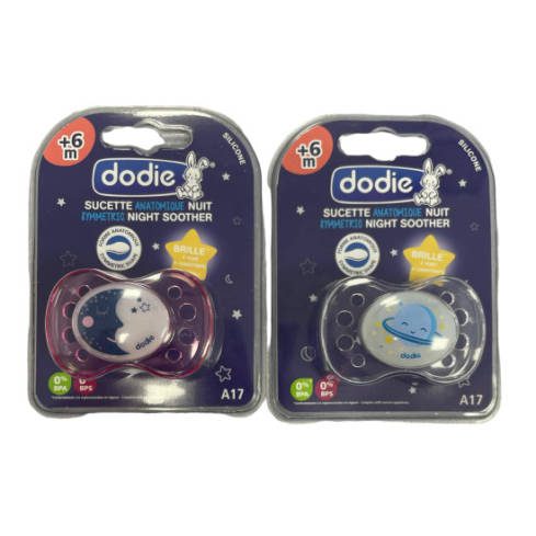 dodie sucette +6m nuit lune/ saturne sans anneau