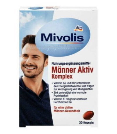 mivolis complexe actif pour hommes, gelules, 30 tabs