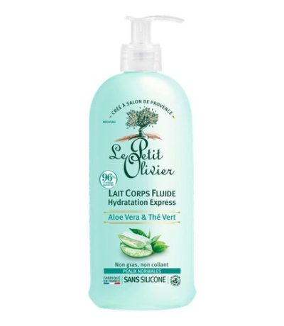 le petit olivier – lait corps fluide aloe vera et the vert 250ml