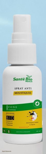 sante bio premium spray anti moustiques 60ml