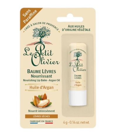 le petit olivier baume levres nourrissant huile d'argan 4g