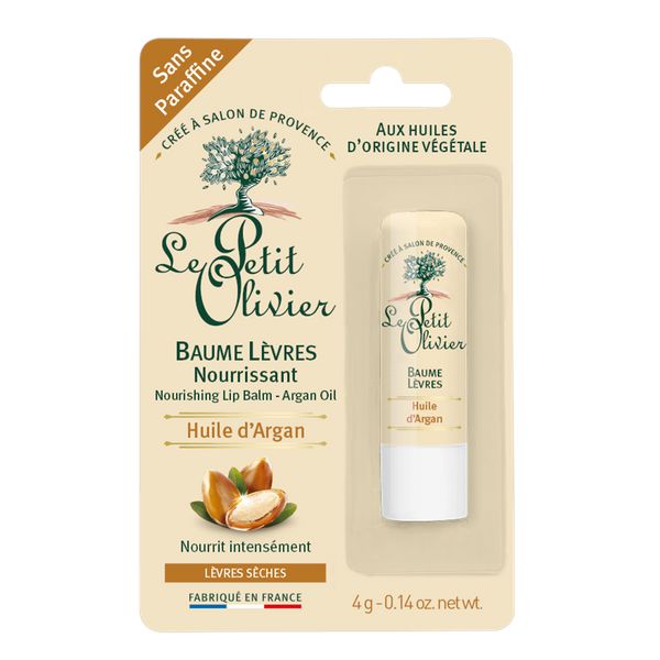 le petit olivier baume levres nourrissant huile d'argan 4g