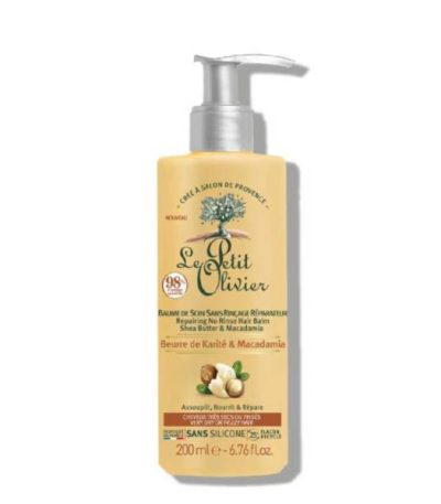 le petit olivier creme coiffante sans rincage shea butter & macadamia 200ml