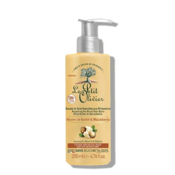 le petit olivier creme coiffante sans rincage shea butter & macadamia 200ml