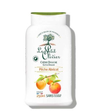 le petit olivier creme douche peche abricot 250ml