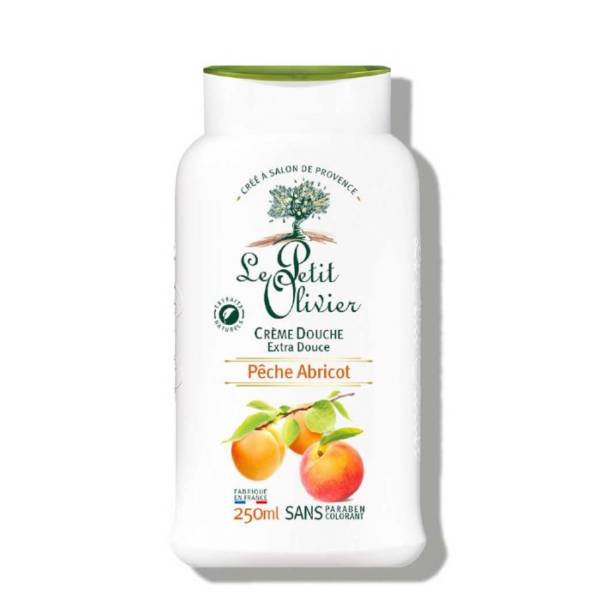 le petit olivier creme douche peche abricot 250ml
