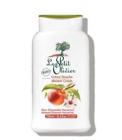 le petit olivier creme douche extra douce - fleur d'amandier nectarine 500ml