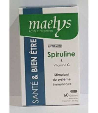 maelys spiruline & vitamine c 60 gelules