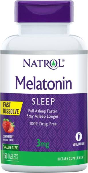 natrol melatonin 3 mg 150 comprimes