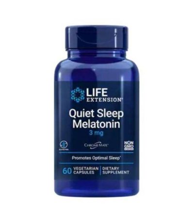 life extension sommeil calme melatonine 3mg 60 capsules vegetariennes