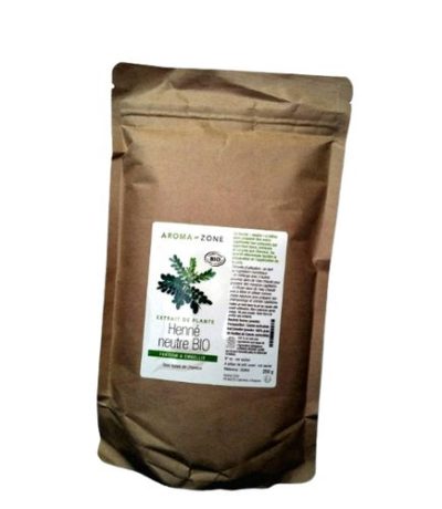 aroma - zone extrait de plante henne neutre bio - 250 g