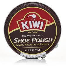 kiwi parade gloss prestige shoe dark tan leather 50 ml
