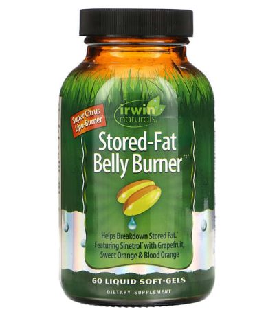 irwin naturals, bruleur de graisse pour le ventre, 60 capsules liquides a enveloppe molle