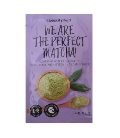 the beauty dept masque tissue pour le visage avec des extraits du the vert 20 ml