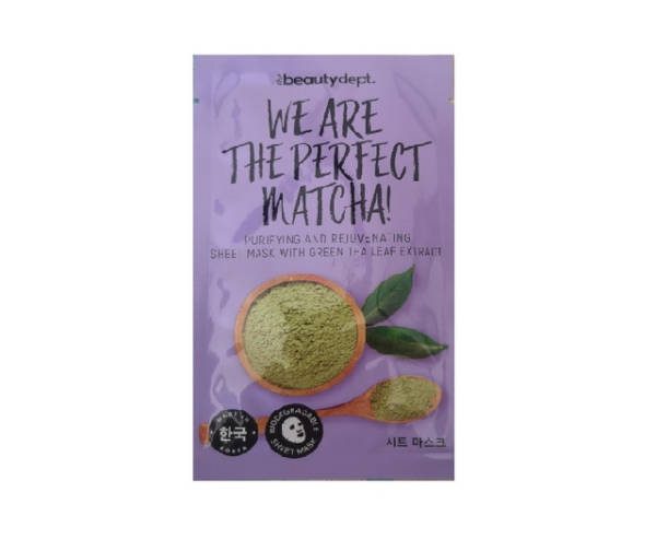 the beauty dept masque tissue pour le visage avec des extraits du the vert 20 ml