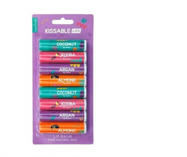 more & max kissable lips pack de 8 baume a levresunite de