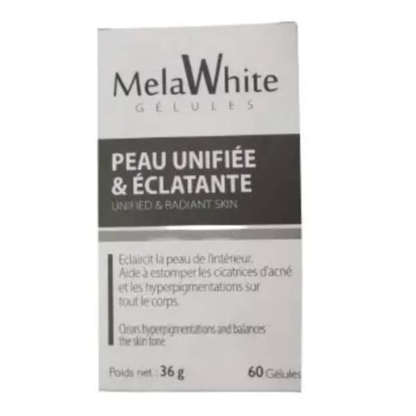 melawhite blister 60 gelules peau unifiee et eclatante