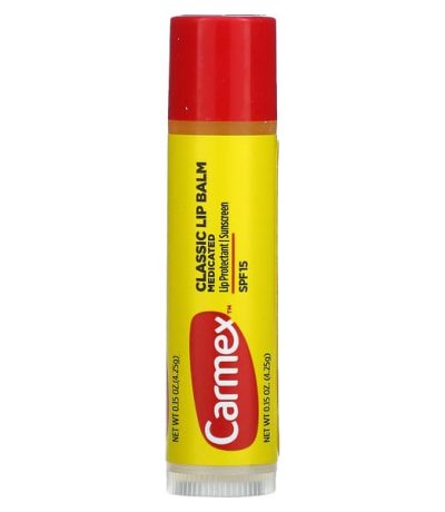 carmex, baume a levres classique, medicinal, spf 15, 4,25 g