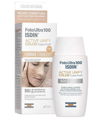 isdin foto ultra active unify transparent spf50+ 50ml