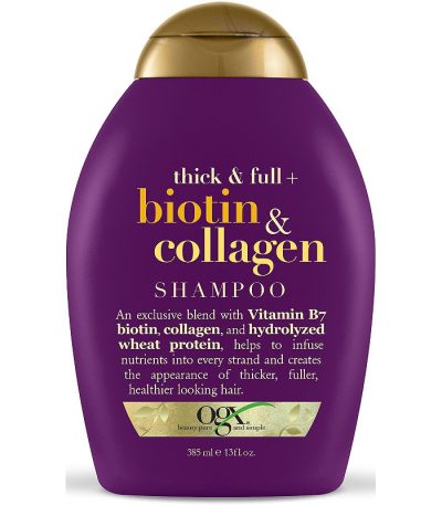 ogx biotin & collagen shampoo 385ml