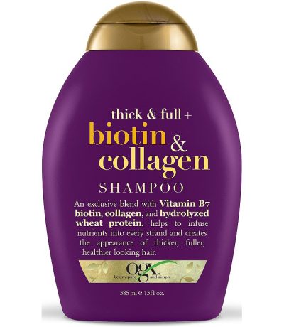ogx biotin & collagen shampoo 385ml