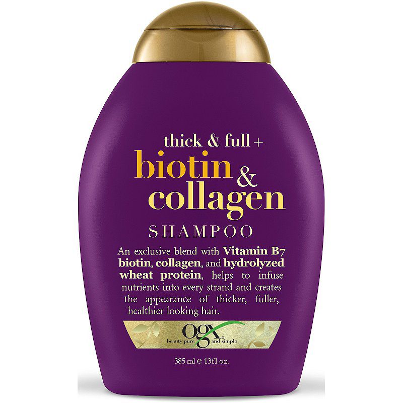 ogx biotin & collagen shampoo 385ml