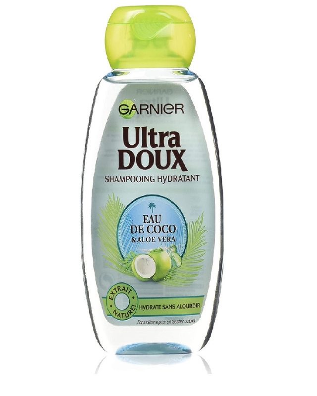 garnier ultra doux shampooing eau de coco/aloe vera 250ml