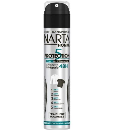 narta deodorant spray 48h homme fraicheur maximale 250ml