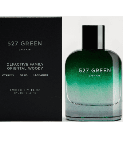 zara man parfum homme 527 green 80 ml