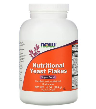now foods, flocons de levure nutritionnelle, 284 g