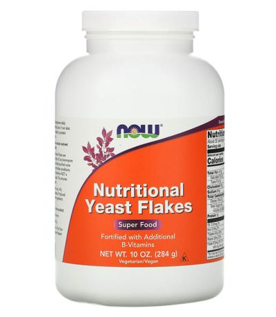 now foods, flocons de levure nutritionnelle, 284 g