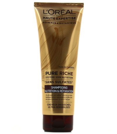 l'oreal shampooing pure riche sans sulfates 250ml
